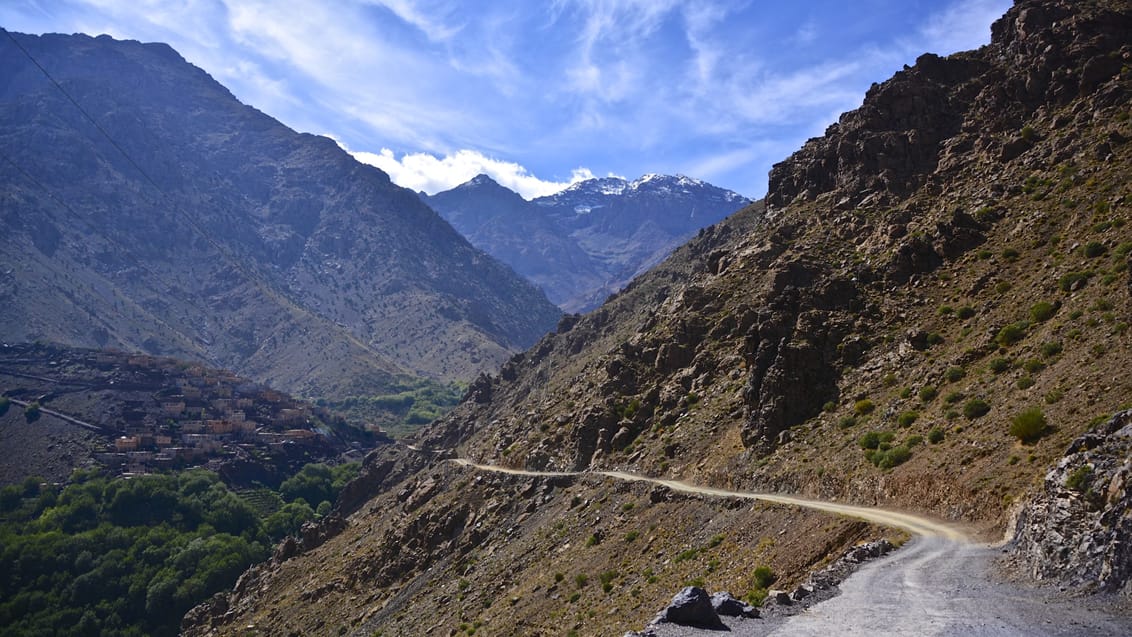 Flot sti i Atlasbjergene, Toubkal, Marokko