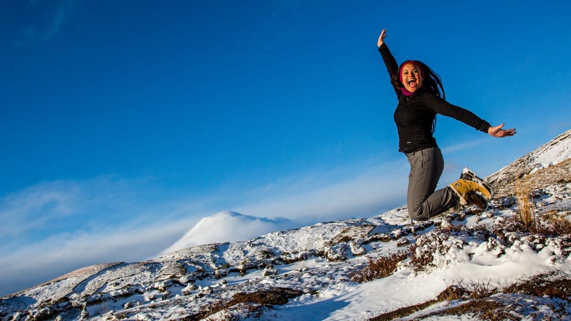 Tag på vandretur i Tongariro National Park