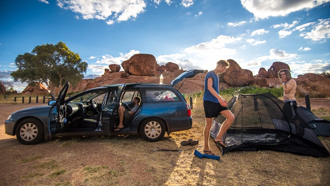 På roadtrip med vennerne i Australien