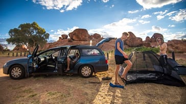 På roadtrip med vennerne i Australien