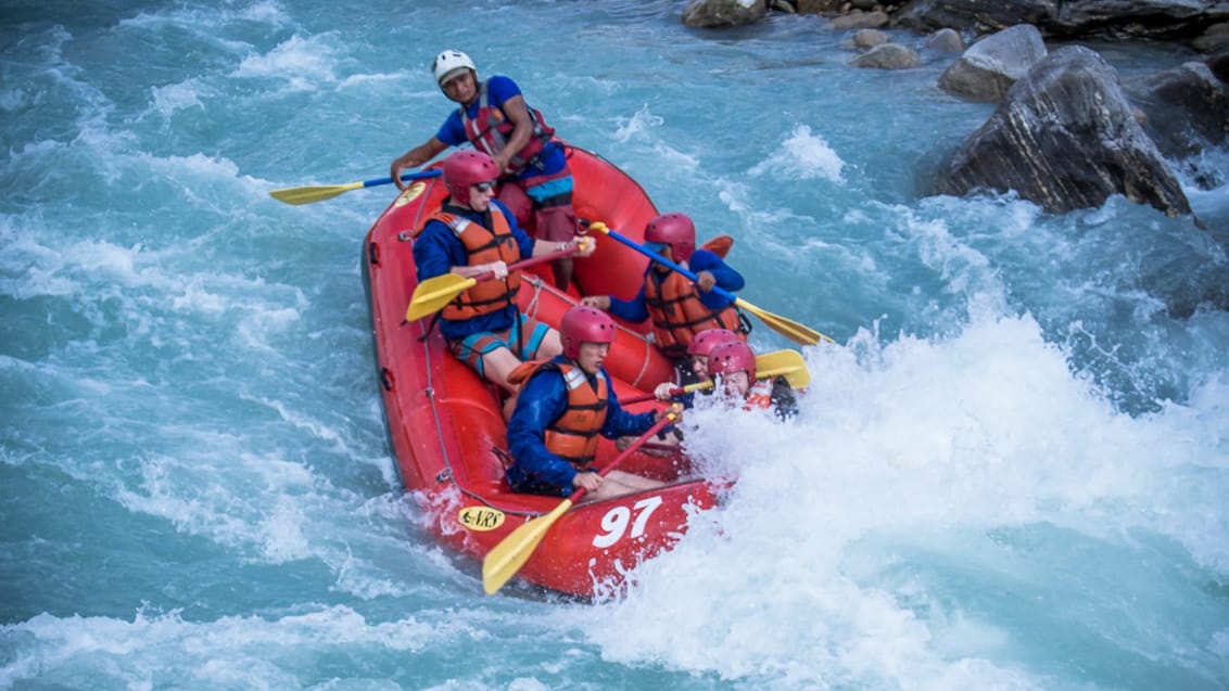 Bhote Koshi Rafting i det nordlige Nepal