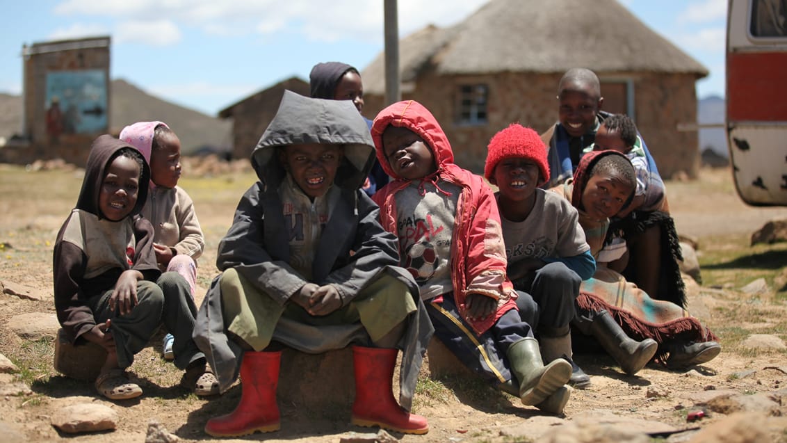 Børn i Lesotho
