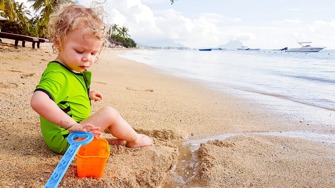 Med familien til Mauritius