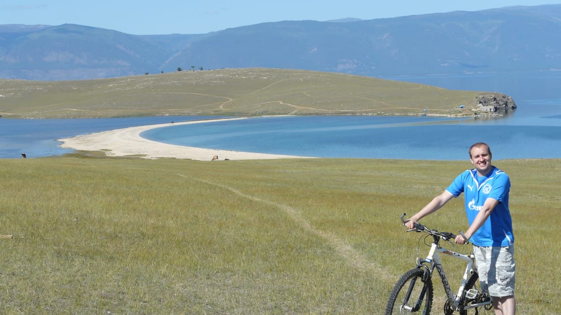 Mt bike tur på Olkhon, Lake Bajkal, Rusland