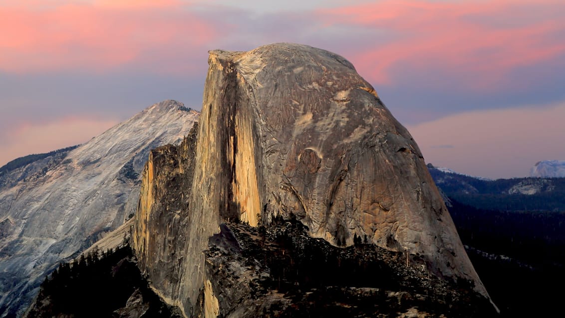 Solnedgang, Yosemite, USA