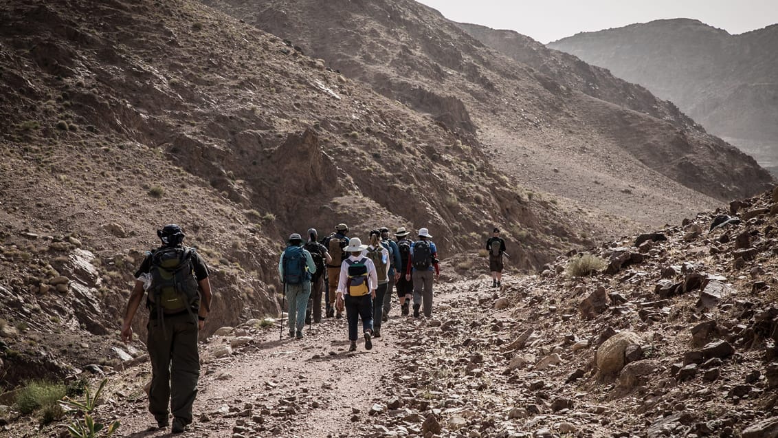 Trekking i Jordan - Dana til Wadi Ghuweir