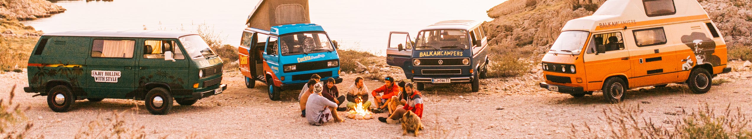 Backpacking i camper fra Slovenien til Kroatien