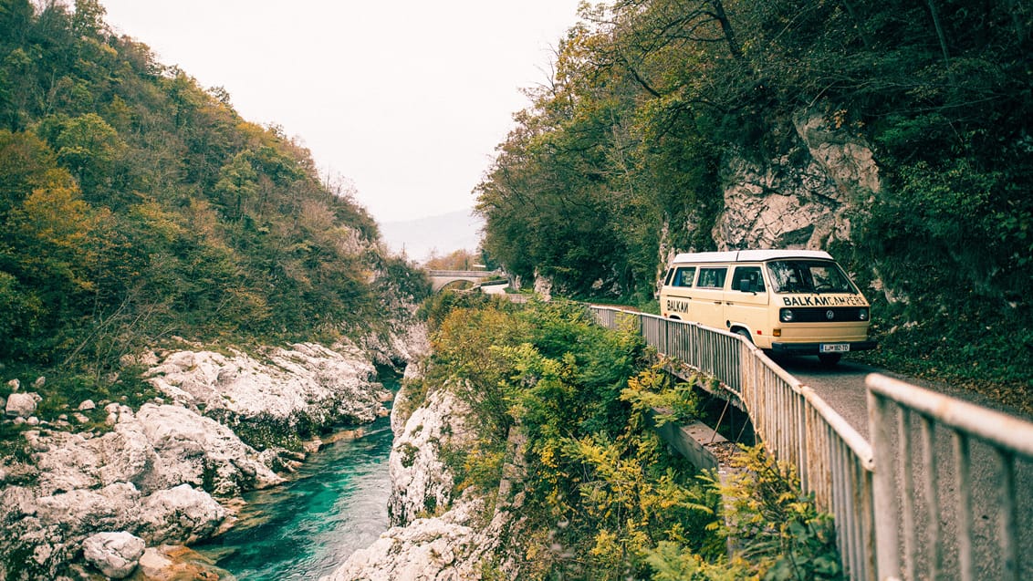 Backpacking i camper fra Slovenien til Kroatien