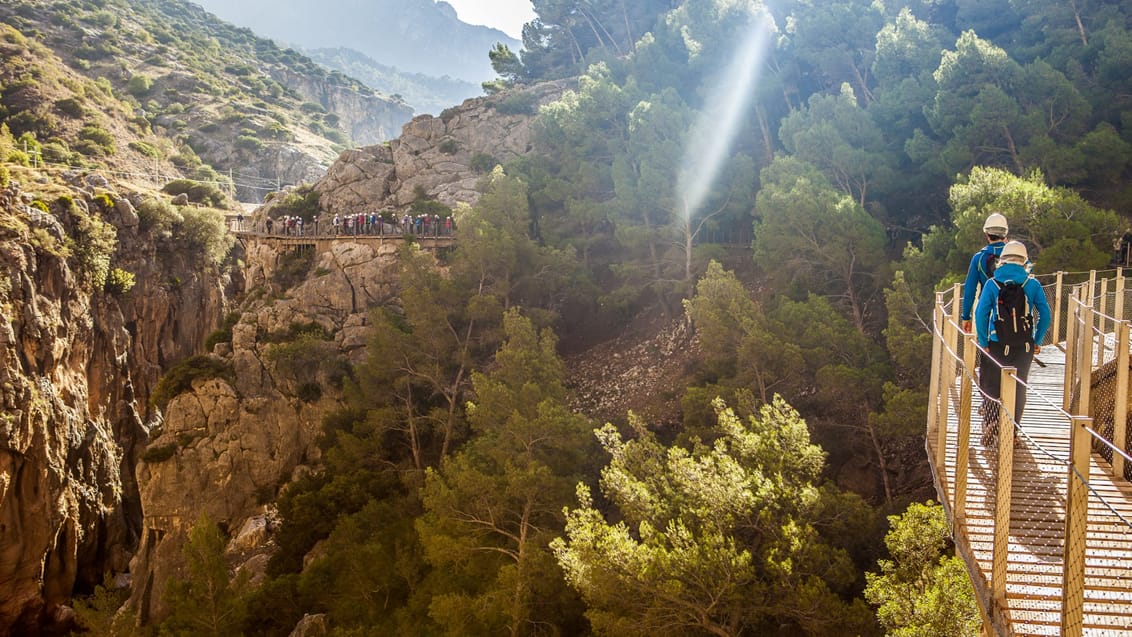 Tag på en spændende dagstur fra Malaga til bjergene omkring Caminito del Rey