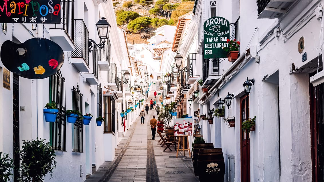 Tag på dagstur til Mijas i bjergene omkring Malaga og Costa del Sol