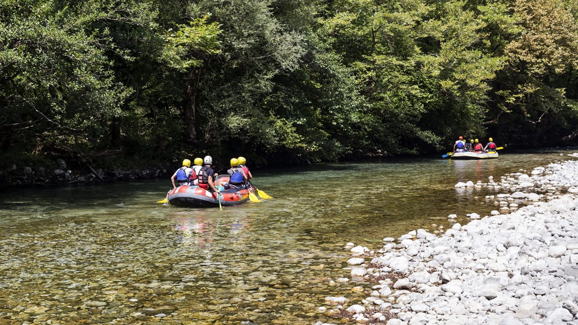 Rafting på Voidomatis floden, Grækenland