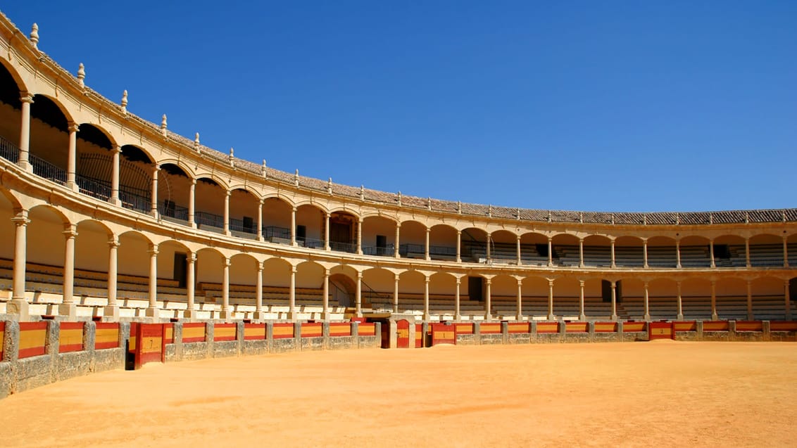 Tyrefægningsarena i Ronda, Spanien