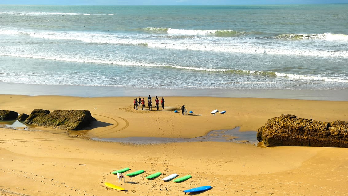 Surfskole og -kursus i Cadiz på den spanske sydkyst