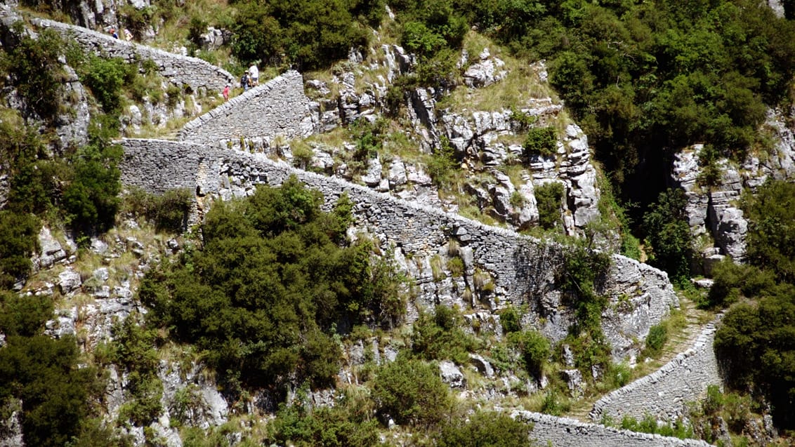 Vradeto trappe, Vikos-Aoos Nationalpark, Grækenland