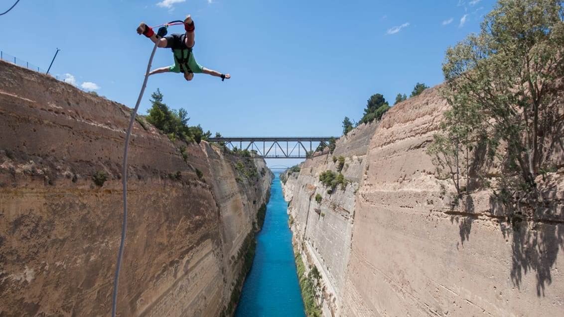 Bungyjump, Korinthkanalen, Grækenland