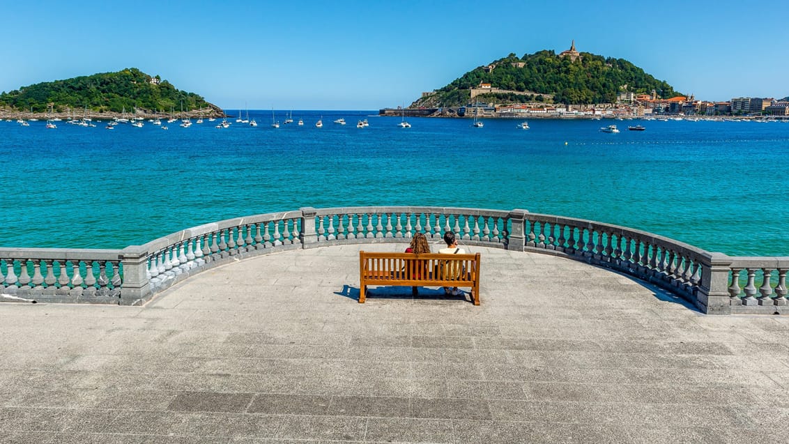 Promenaden i San Sebastian er perfekt til en rolig slentretur, Spanien