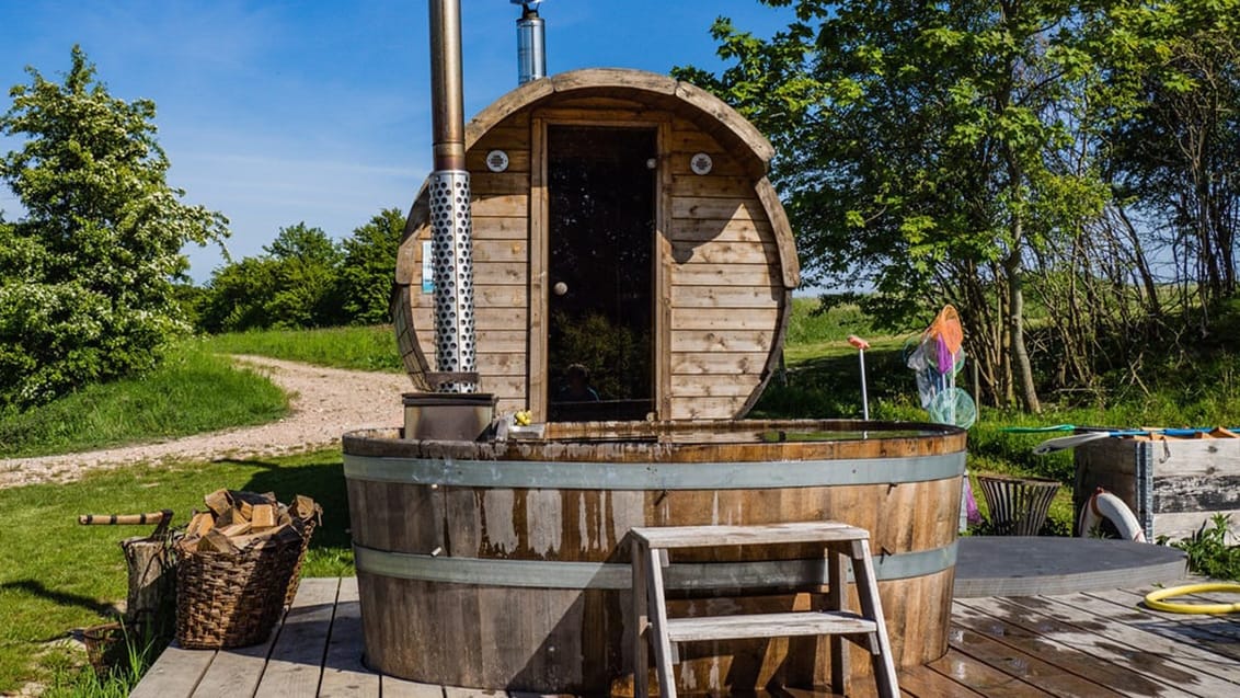 Vildmarksbad og sauna på Teglværkspladsen i Marstal på Ærø
