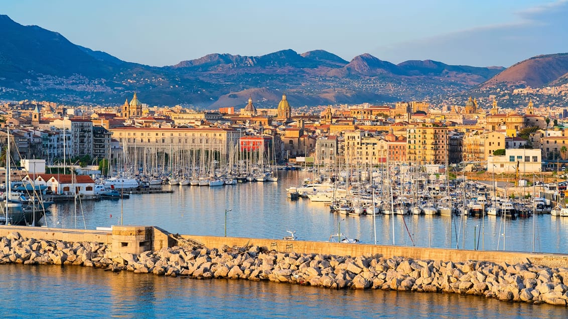 Udsigt over den gamle bydel i Palermo