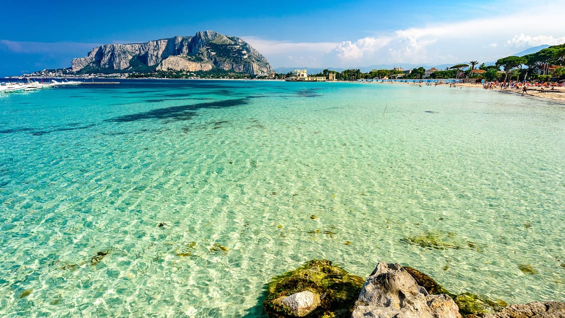 Mondello beach ved Palermo