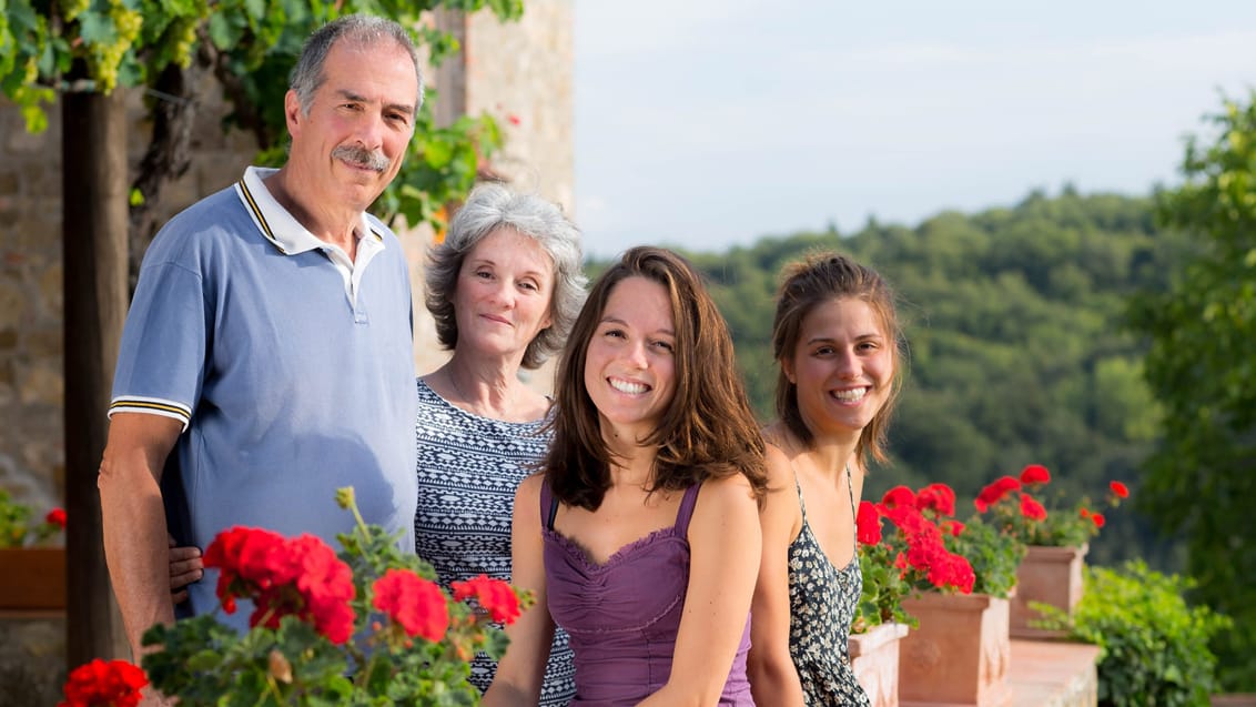 Mød den charmerende værtsfamilie på dit agroturismo i Toscana