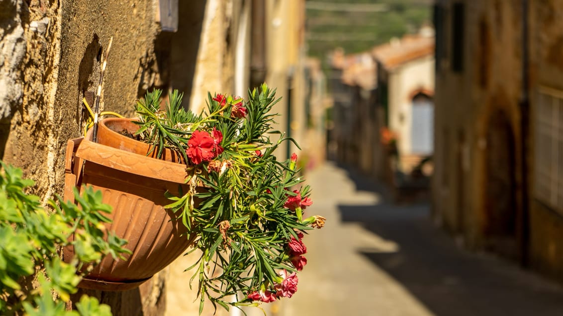 Idylliske Toscana med sine charmerende gader
