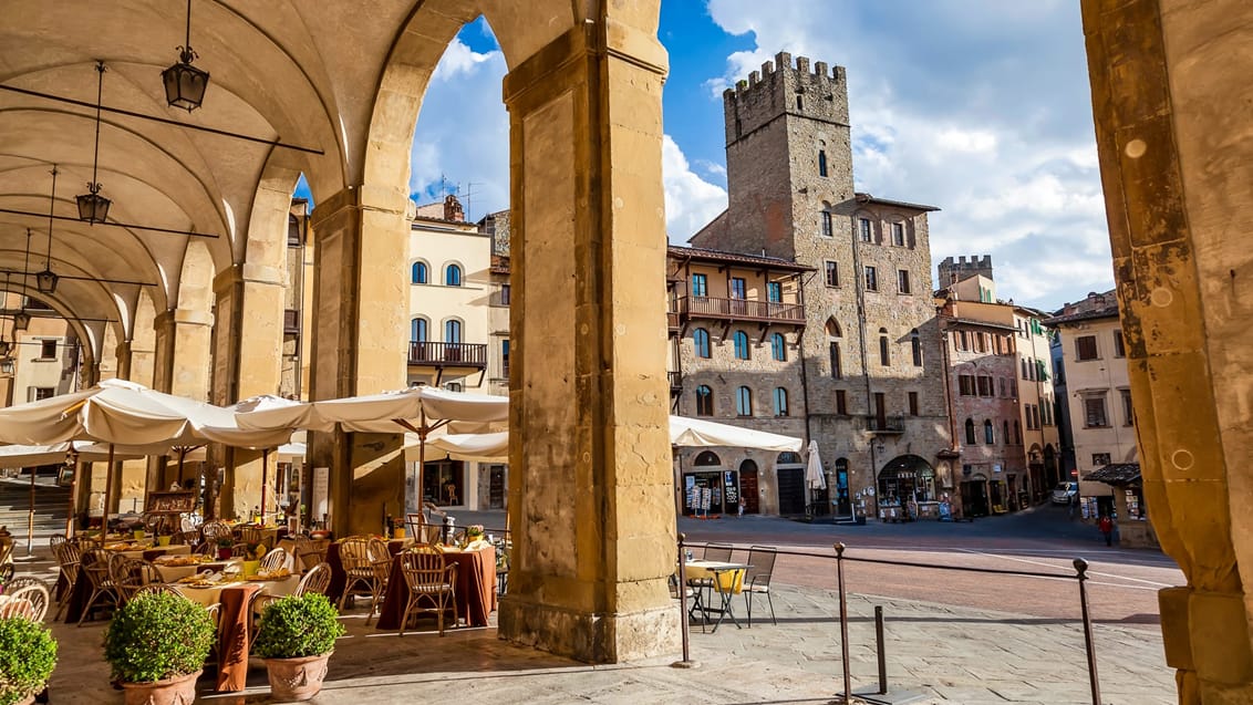Besøg den nærliggende Arezzo med sit charmerende centrum