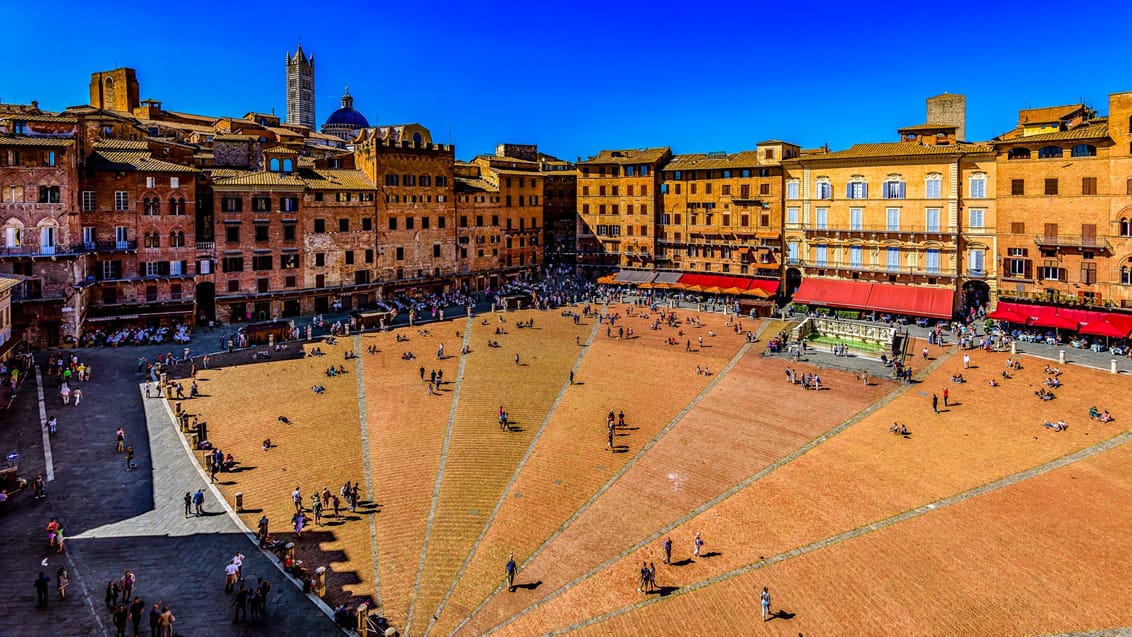 Piazza del Campo, Siena, Toscana, Italien