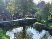 Den gamle bydel, Rastoke, i byen Slunj