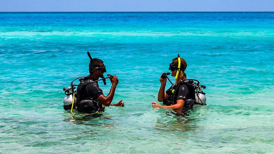 PADI dykkerkursus i Maldiverne