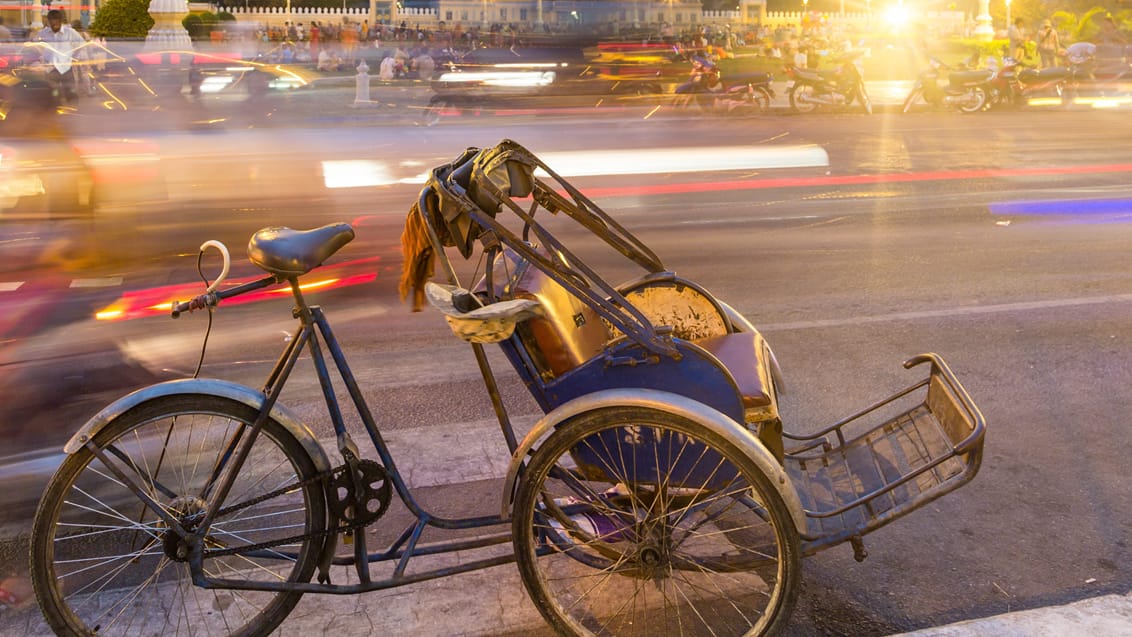 Rickshaw i Phnom Penh