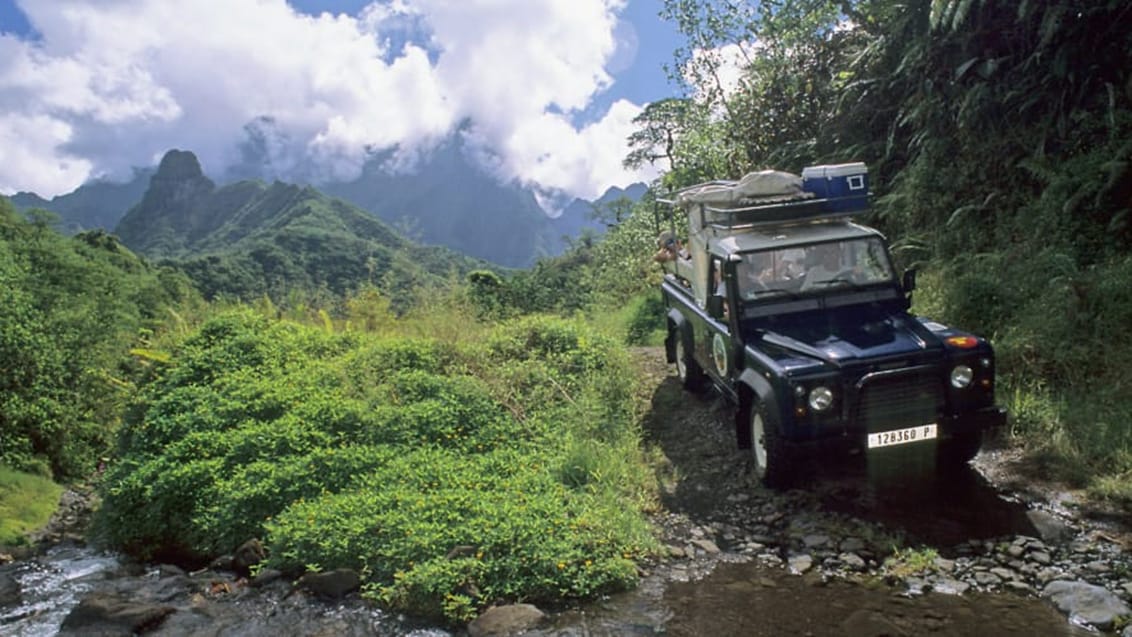 På tur i 4WD gennem Tahitis højland