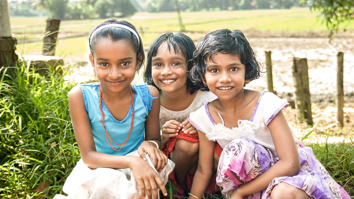 Lokale børn ved Alleppey