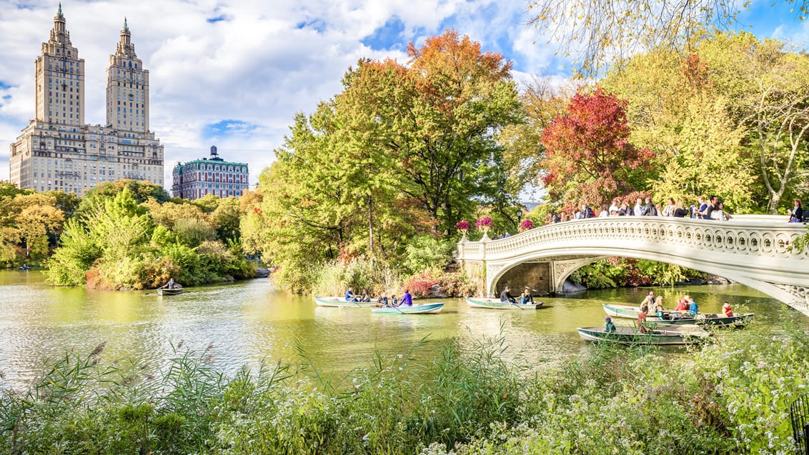 Bo lige ved Central Park, der er byens grønne oase