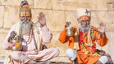 Hellige mænd i Varanasi