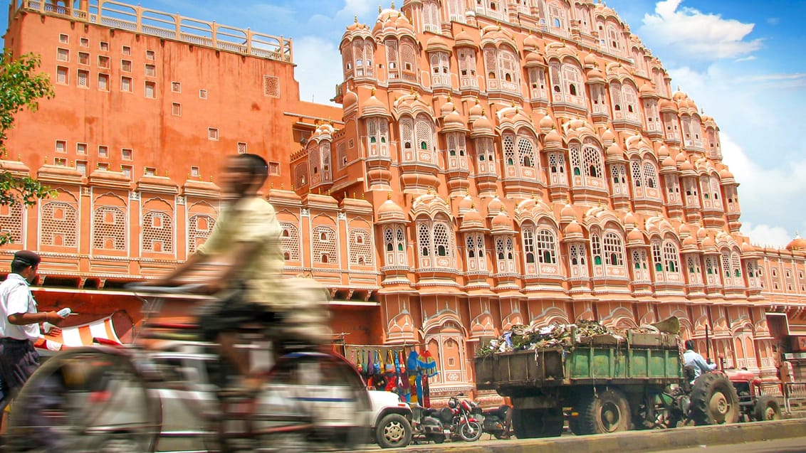 Hawa Mahal paladset i Jaipur
