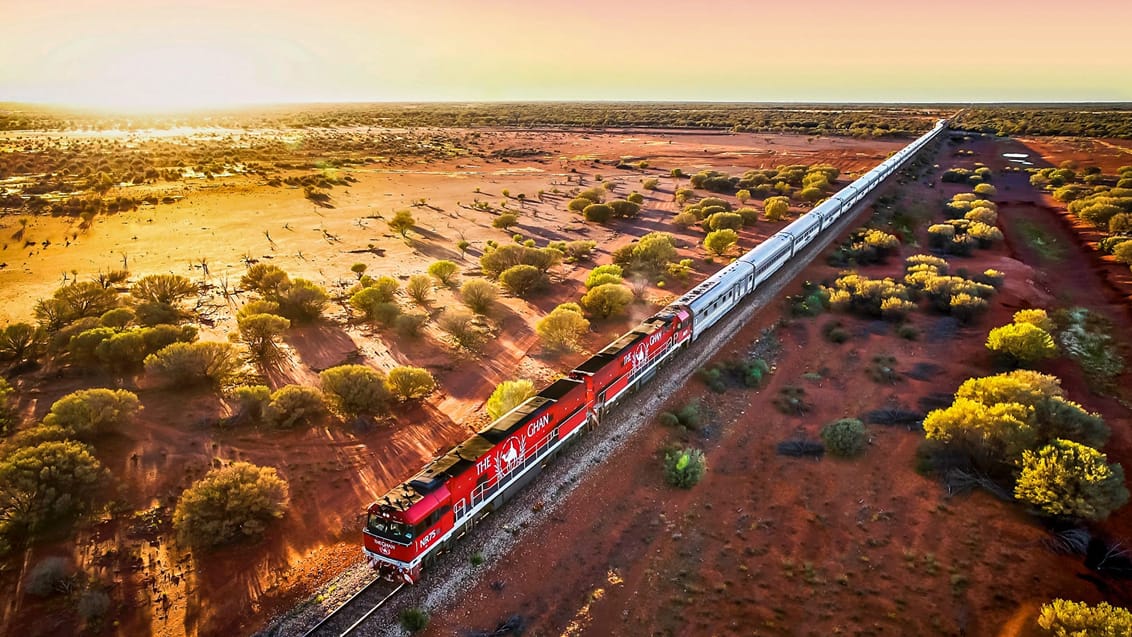 Togrejser er populære som aldrig før og på denne rejse til Australien får du muligheden for at opleve to af de helt store togrejser i verden, nemlig Indian Pacific og The Ghan.