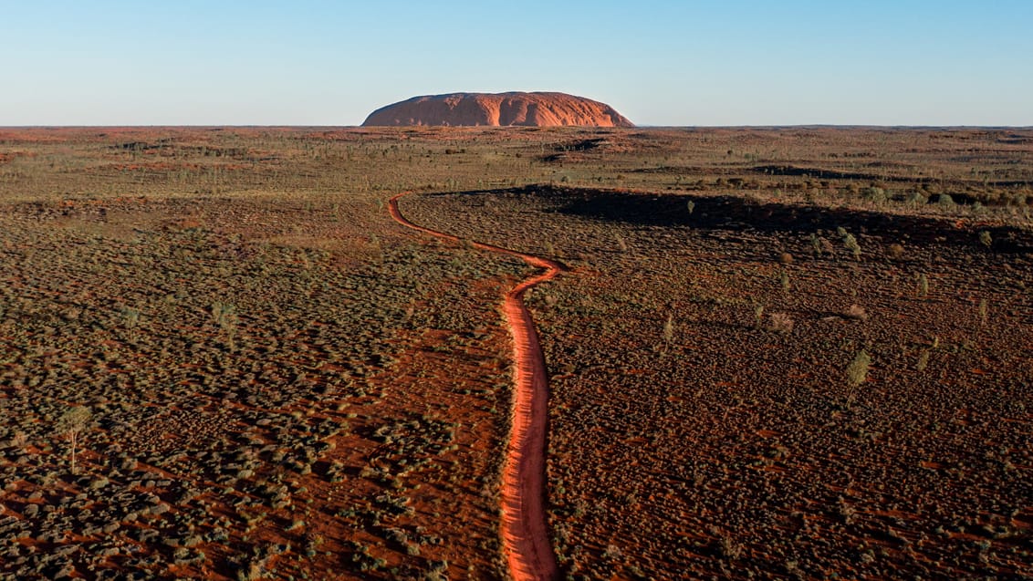 Uluru (Ayers Rock) i Australiens Outback