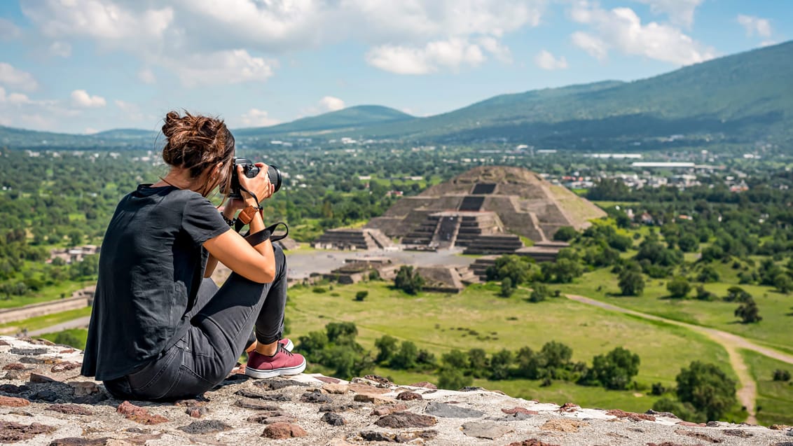 Månepyramiden ved Teotihuacan-ruinerne