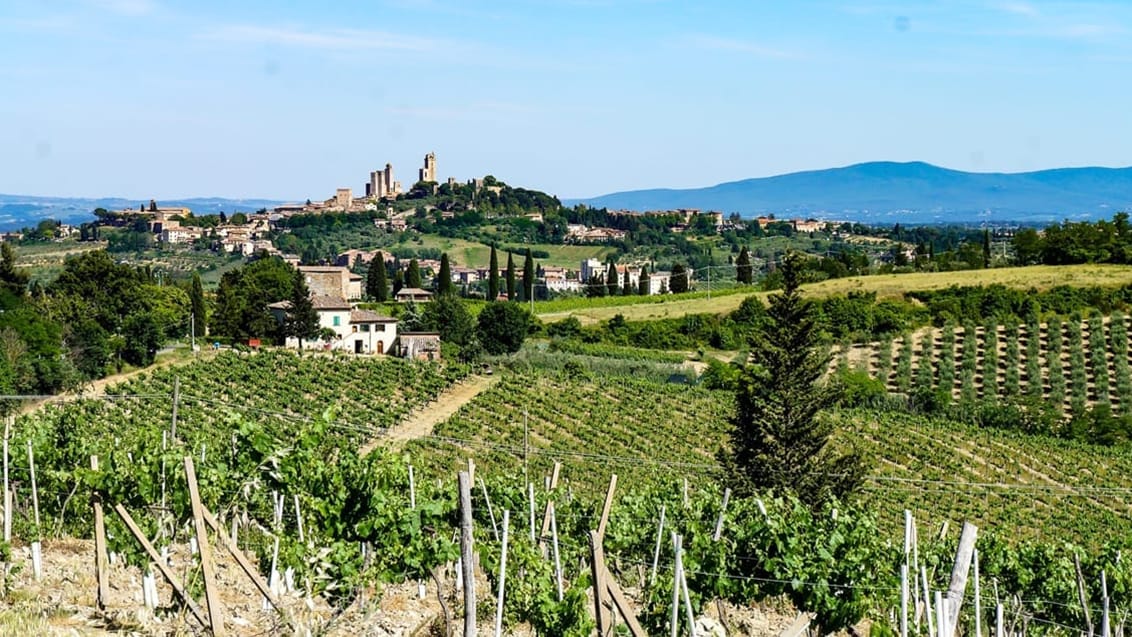 Udsigt til San Gimignano