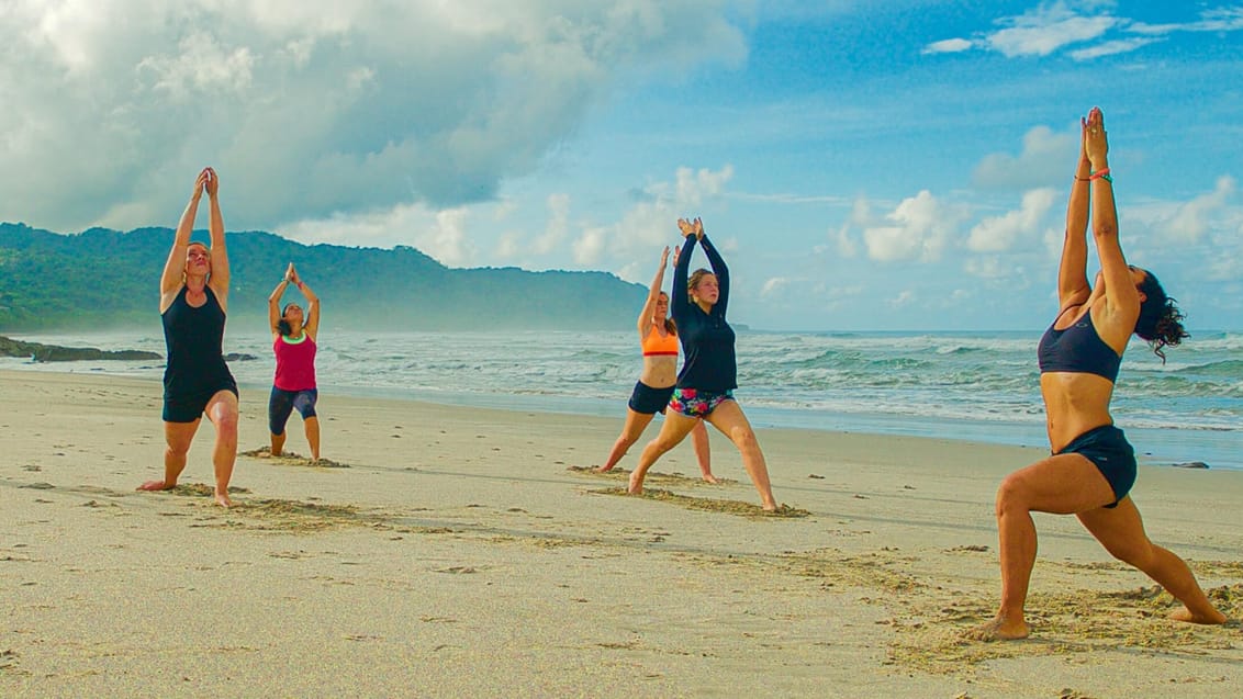 beach yoga, Costa Rica