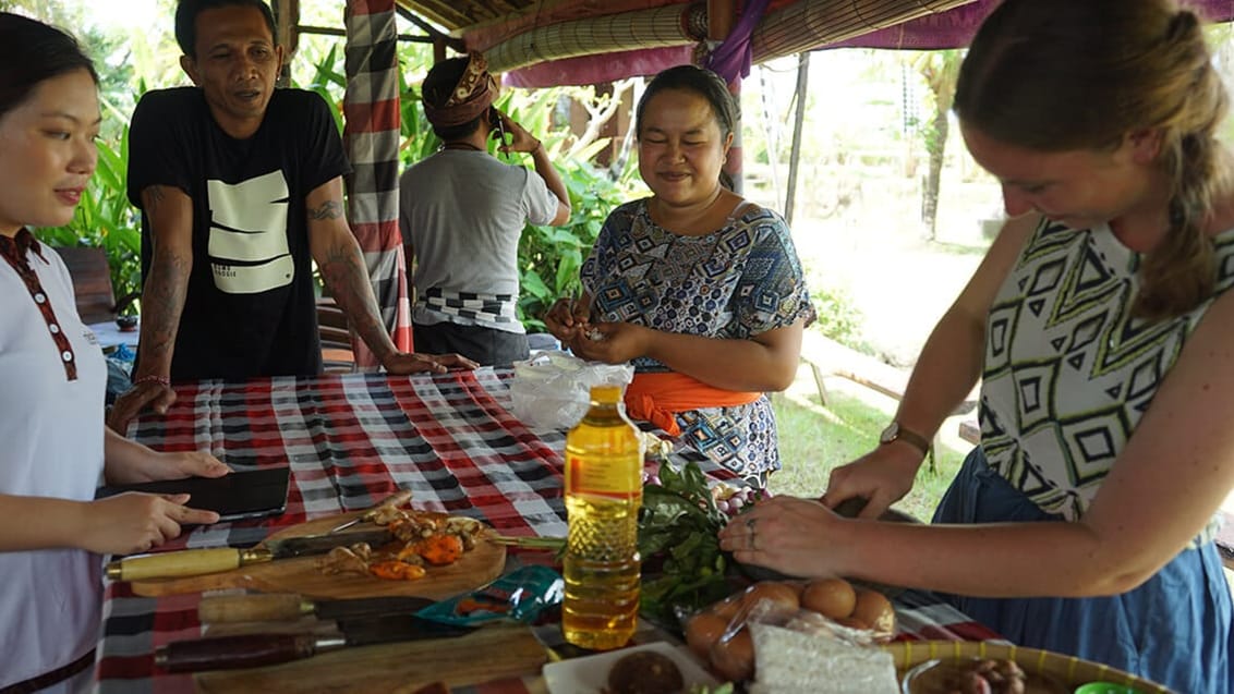 Madlavningskursus i Ubud på Bali