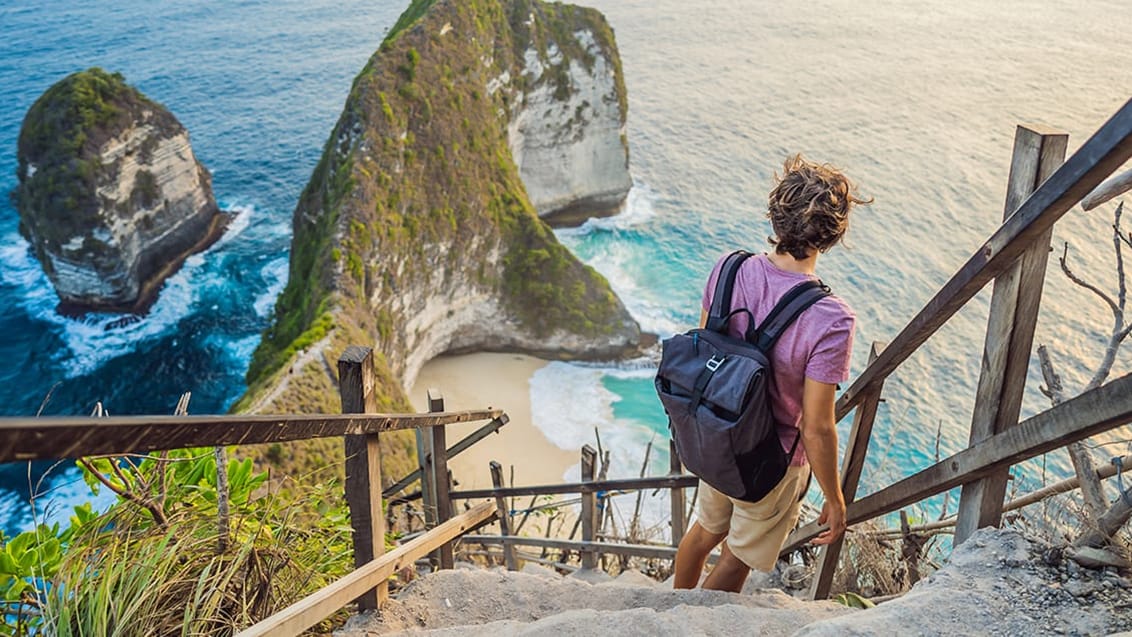 Mand, Kelingking Beach, Nusa Penida, Indonesien