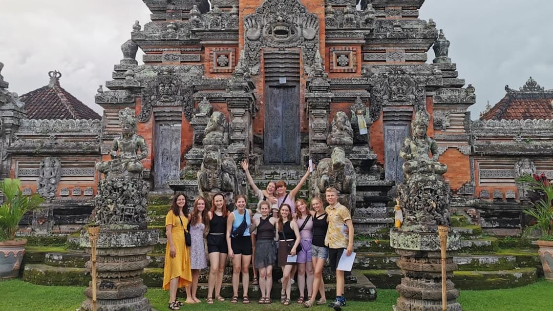 Højskoleelever på Bali
