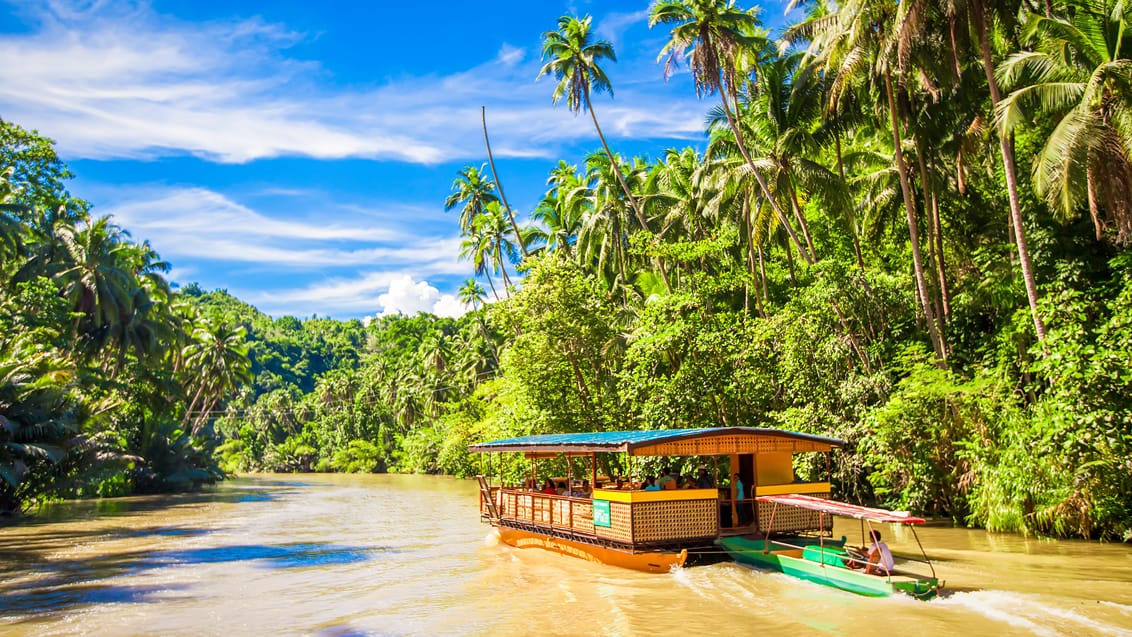 Tag på et cruise ad Loboc-floden på Bohol