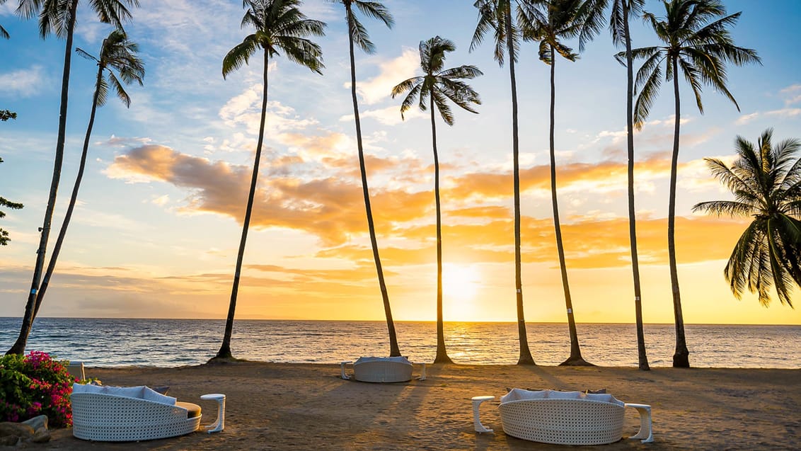 Stranden set fra resortet ved Dumaguete