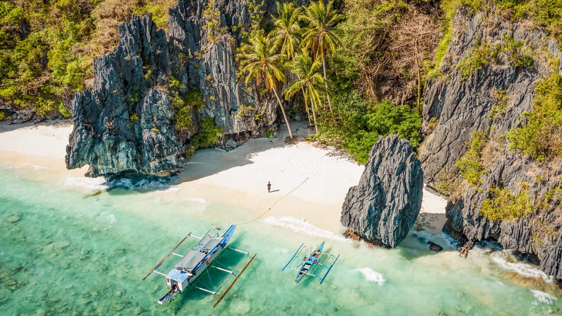 Paradisstranden Entalula Beach ved El Nido