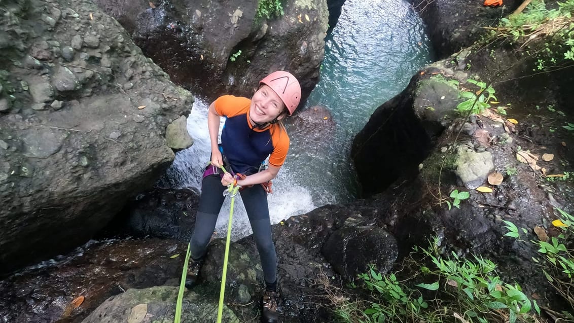 Rappelling på Canyoning tur