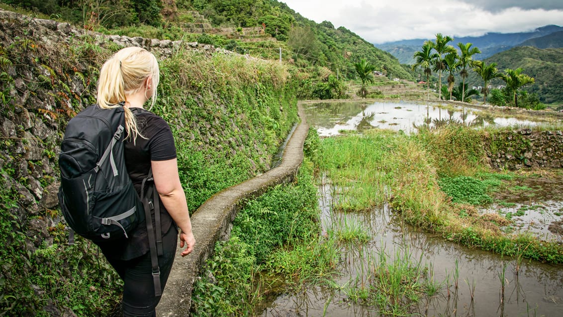 Trek blandt risterasser og små landsbyer ved Banaue