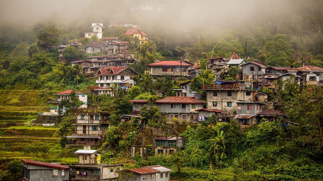 Banaue indhyllet i tåge