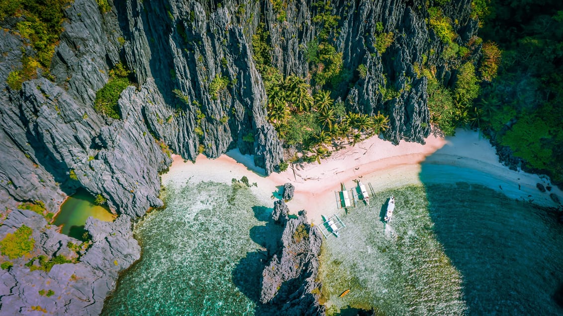 Secret Beach på ø-hop ved El Nido